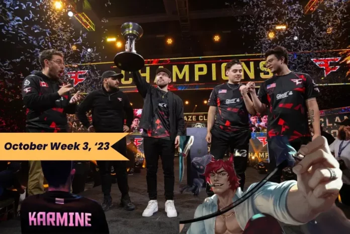 October Week 3, 2023 esports news blog on AAE